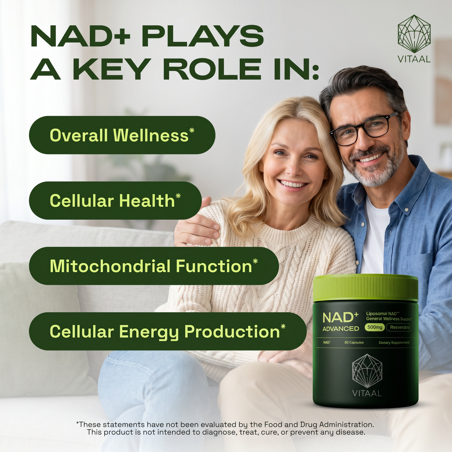 VITAAL NAD+ Complex Capsules